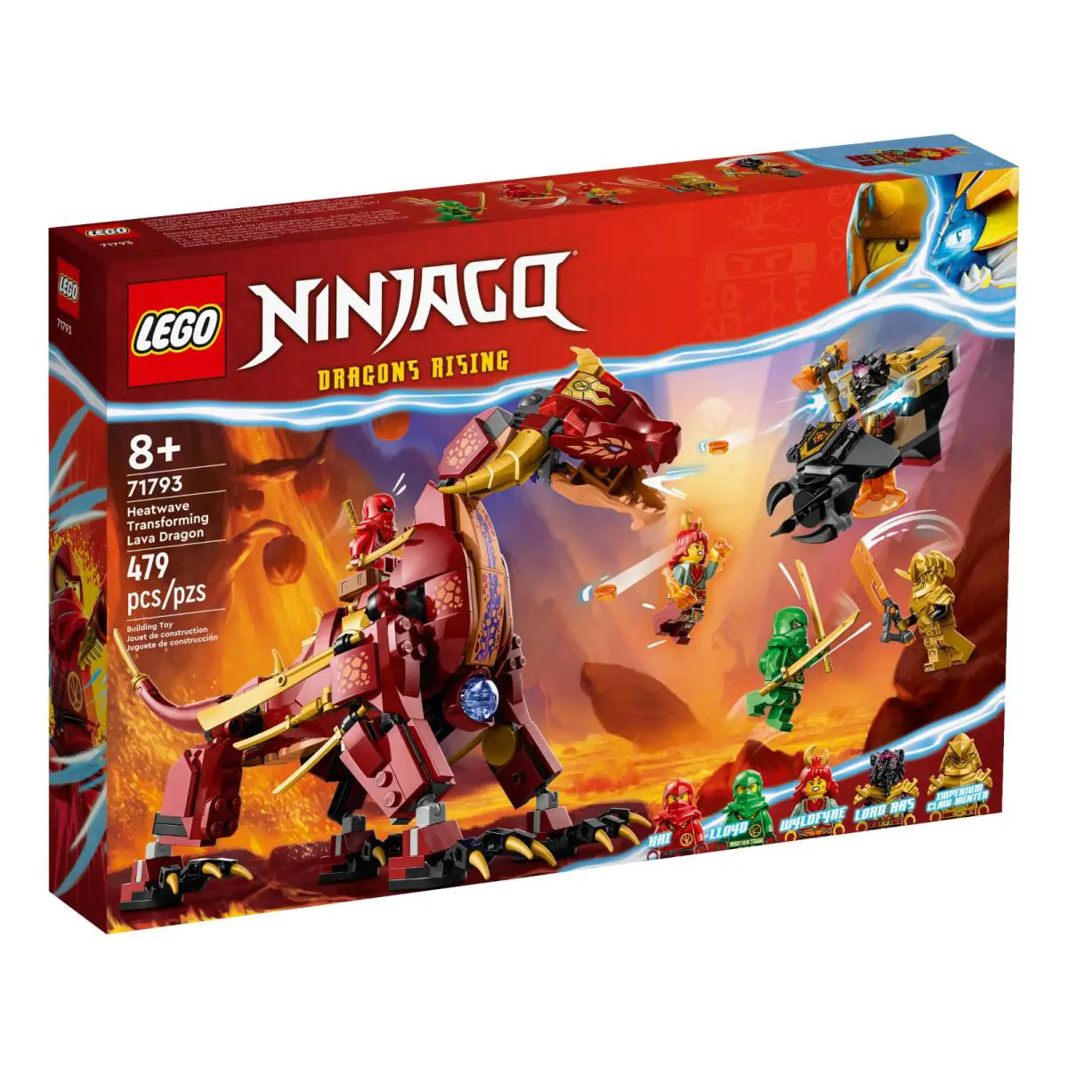 Lego Ninjago 71793 Heatwave Tranforming Lava Dragon