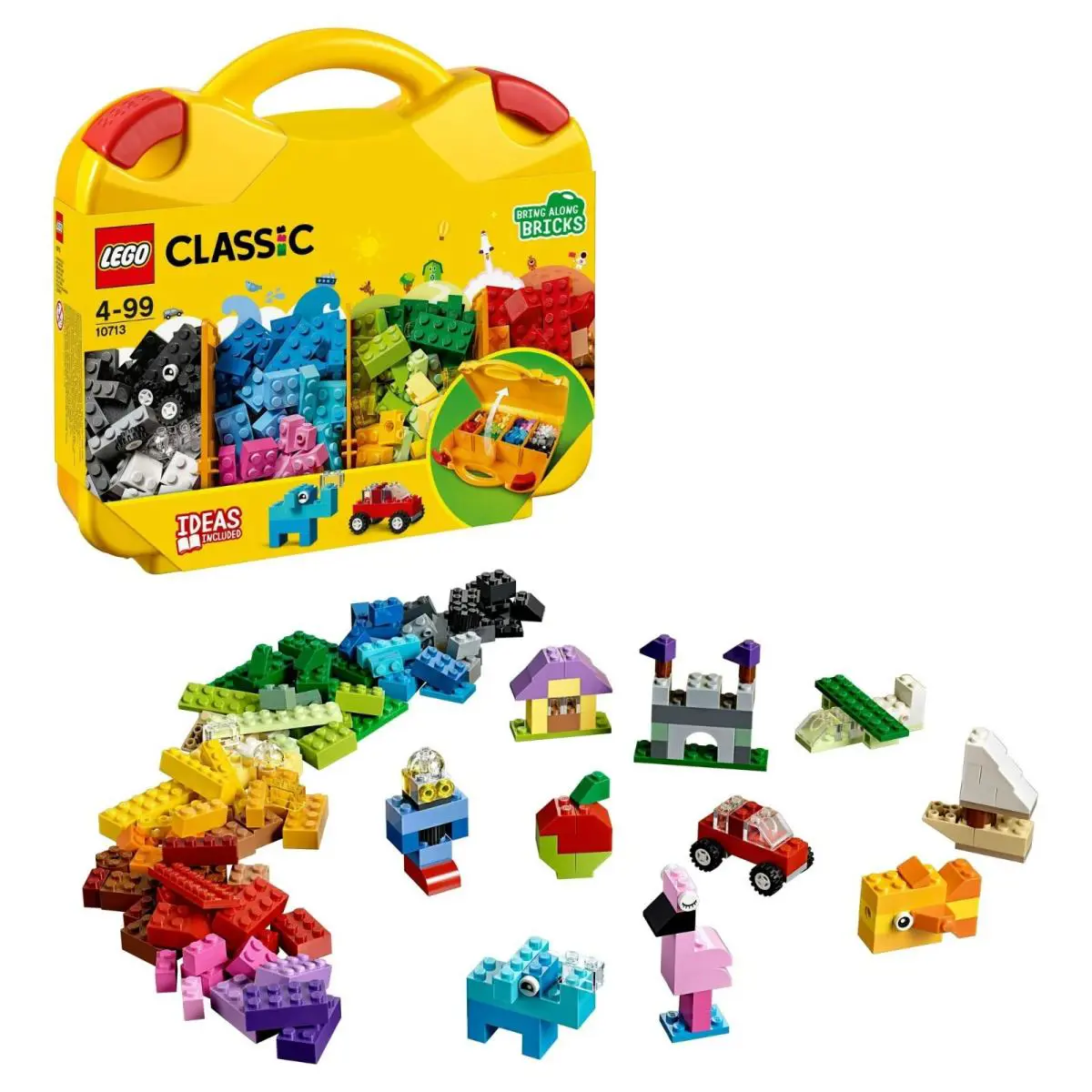 Lego Classic Creative Suitcase 10713 - Includes Sorting Storage Organizer Case w
