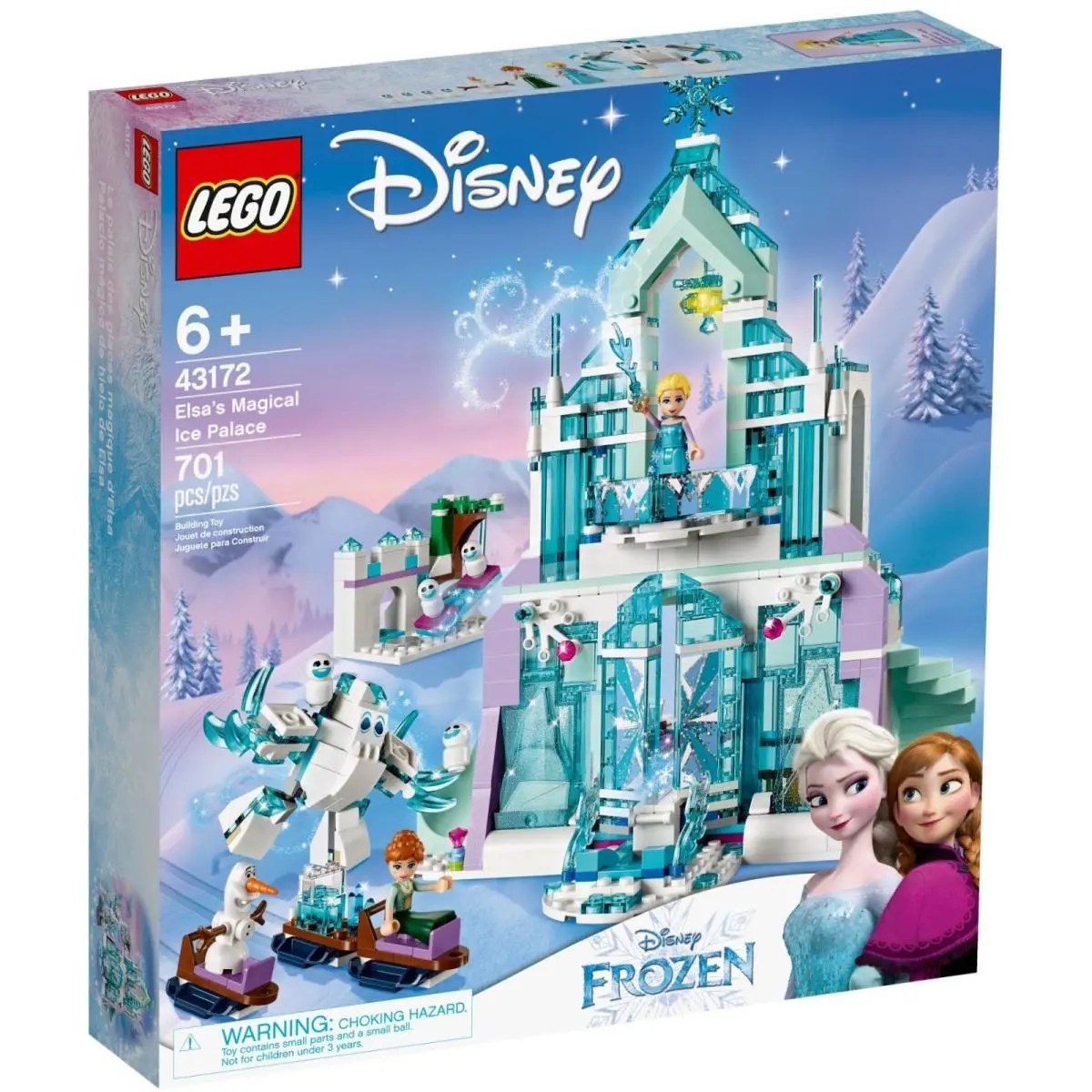Lego Disney Frozen 43172 Elsa`s Magical Ice Palace - Nisb Retired Rare