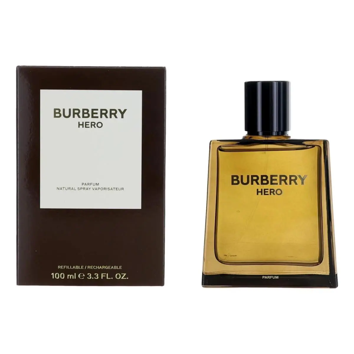 Burberry Hero Parfum Natural Spray Refillable 100 ML/3.3 Fl.oz