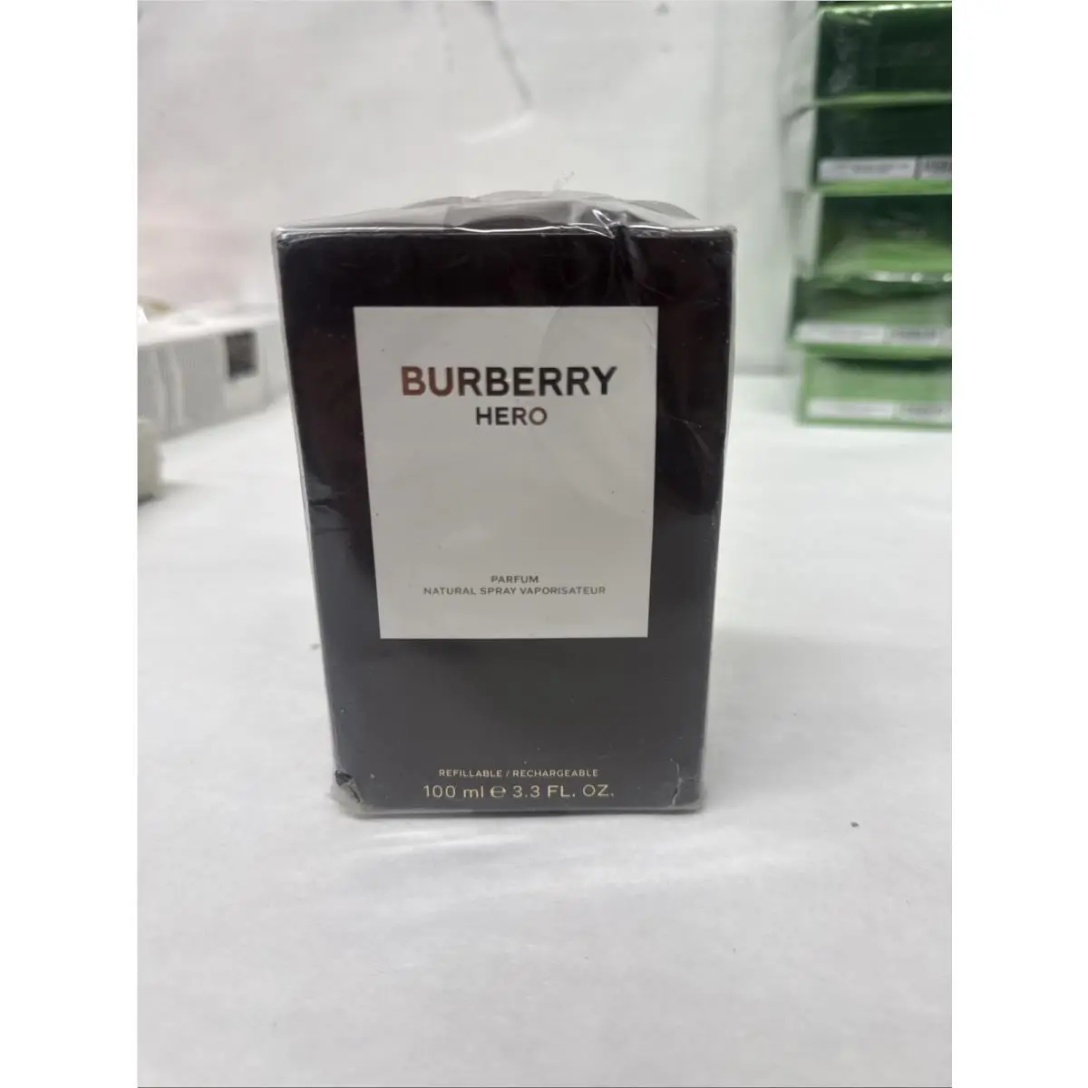 Burberry Hero Parfum Natural Spray Refillable 100 ML/3.3 Fl.oz