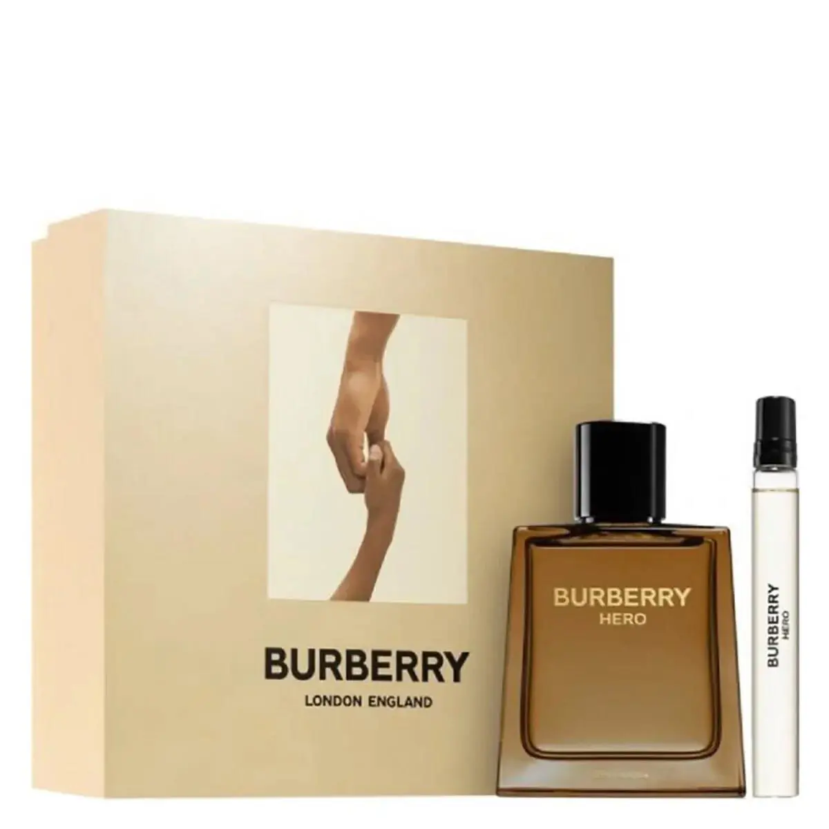 Burberry Hero 3.3oz Edp Spray + .33oz Edp Travel Spray 2Pc Set For Men