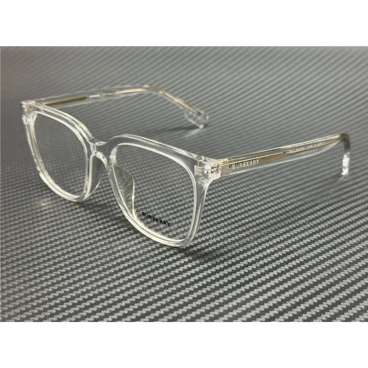 Burberry BE2361D 3024 Transparent Silver Men`s 53 mm Eyeglasses