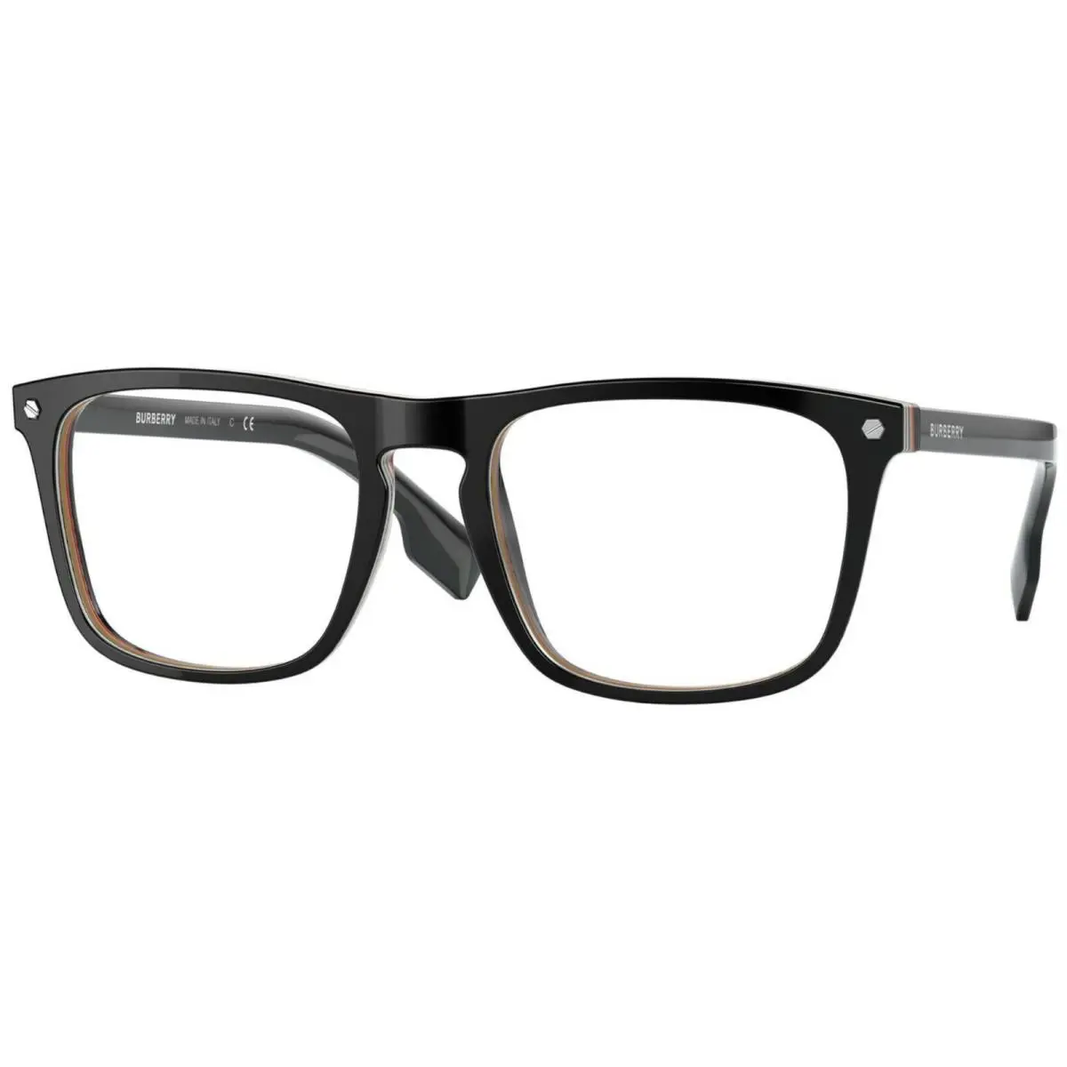 Burberry Eyeglasses B 2340 3798 56-20 145 Large Black Frames W/plaid Design