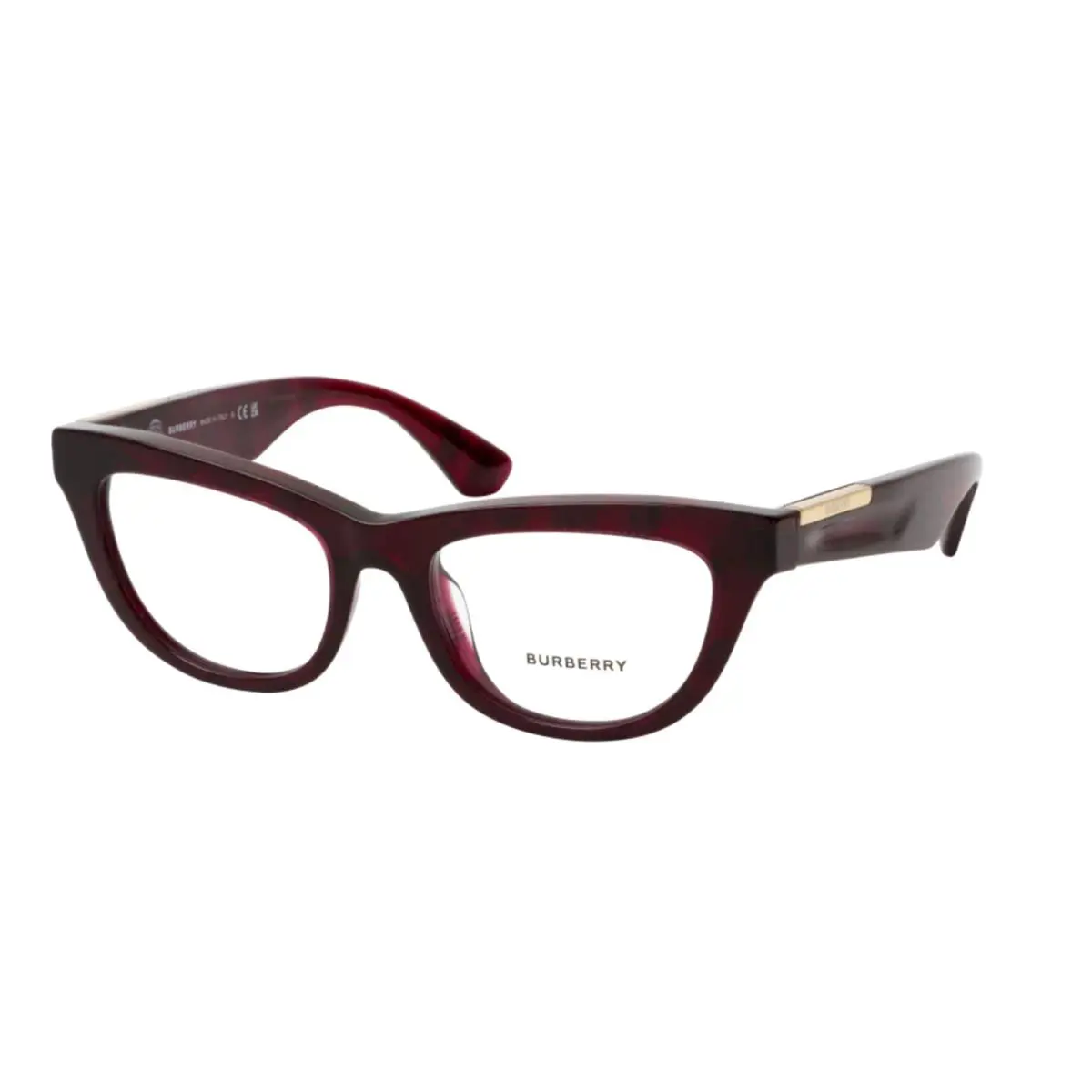 Burberry Rx-able Eyeglasses B 2406-U 4115 50-18 140 Check Red Gold Frames