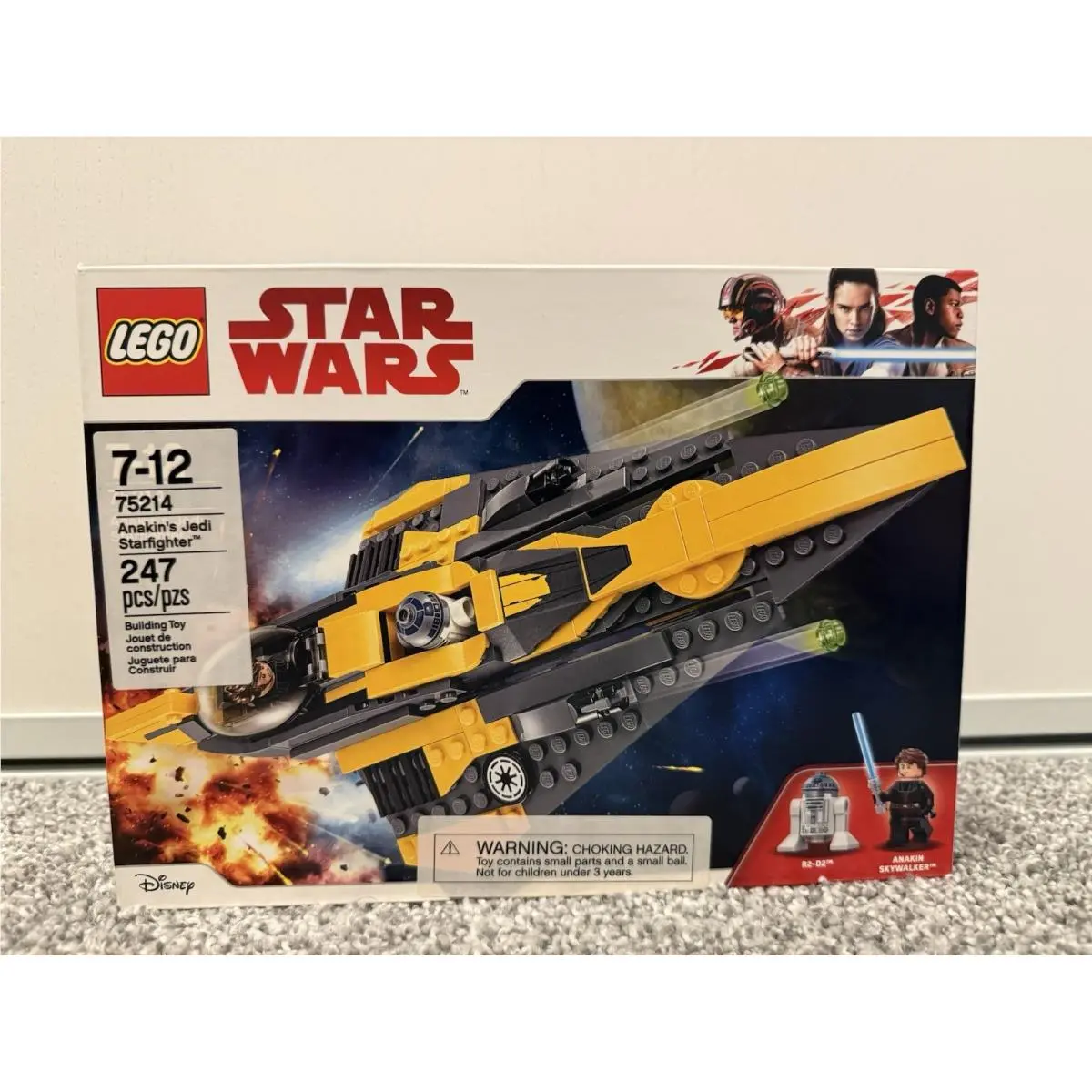 Lego Star Wars Anakin`s Jedi Starfighter 75214 247pcs Retired