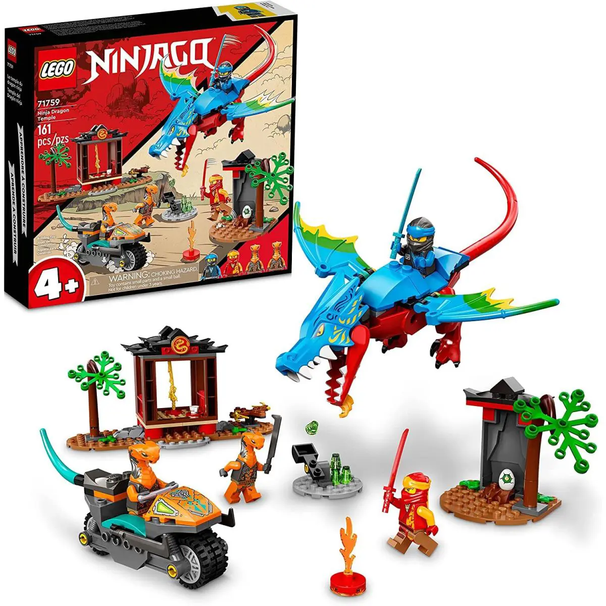 Lego Ninjago Ninja Dragon Temple 71759 Ninja Building Toy Set For Boys Girls a