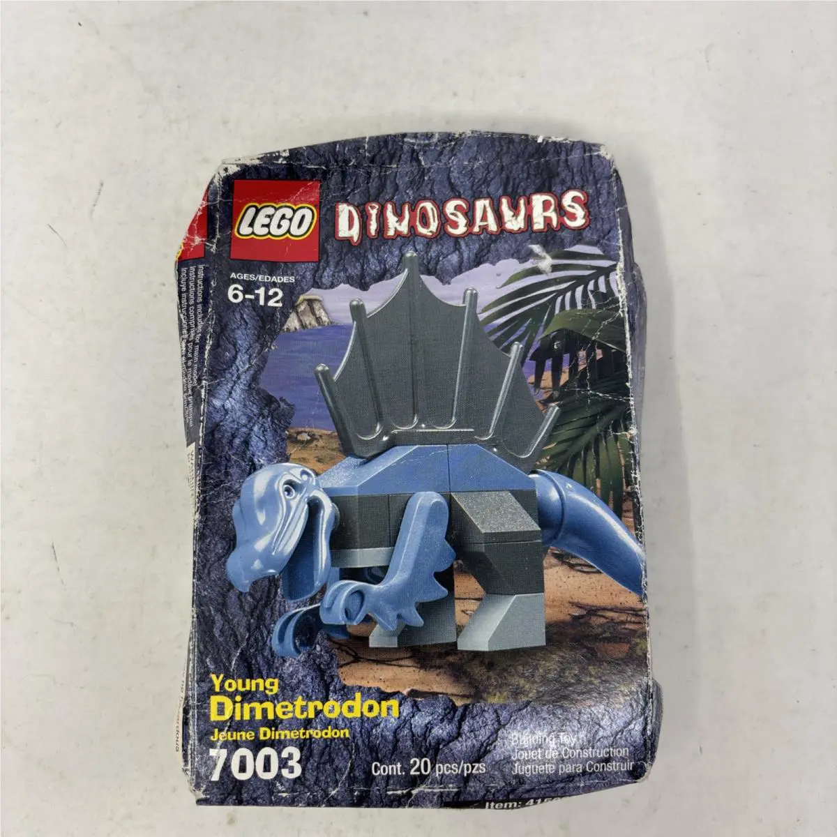 Lego Dinosaurs Young Dimetrodon 7003 Crushed Box