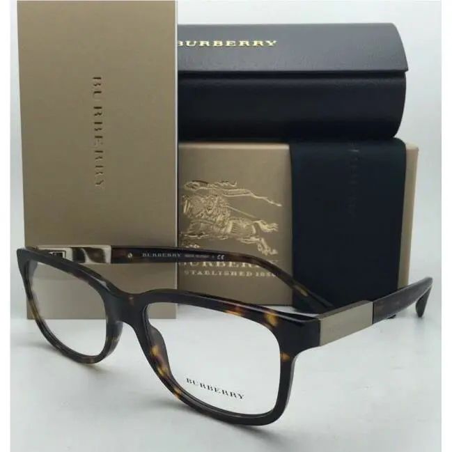Burberry Eyeglasses B 2164 3002 53-17 Tortoise Frame with Clear Demo Lenses