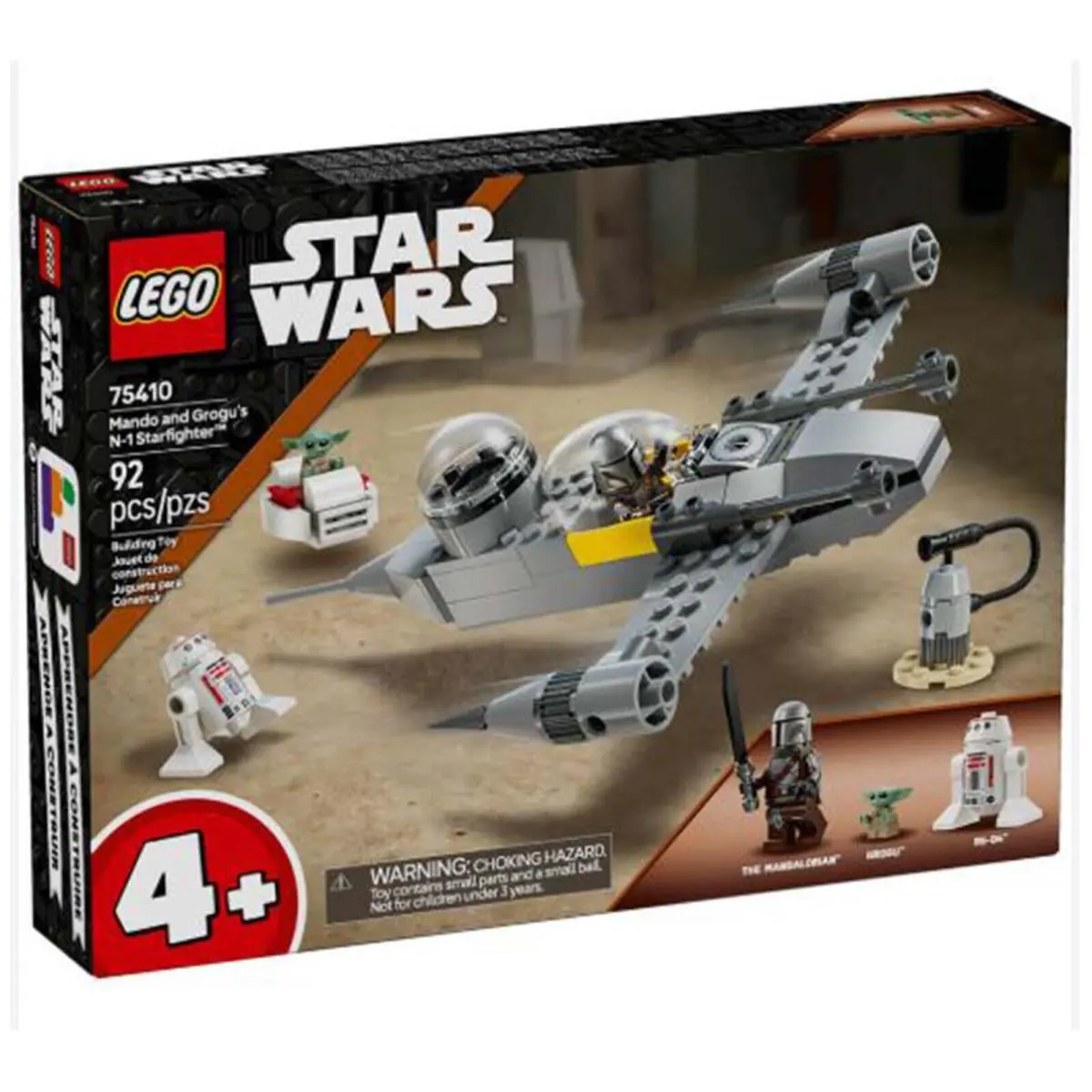 Lego Star Wars Mando and Grogu`s N-1 Starfighter Building Set 75410