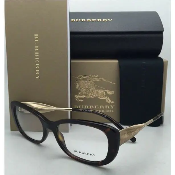 Burberry Eyeglasses B 2203 3002 54-17 Tortoise Gold Frame with Demo Lenses