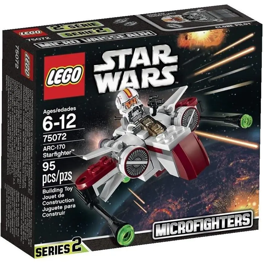 Lego ARC-170 Starfighter 75072 Star Wars Minifigure Building Set