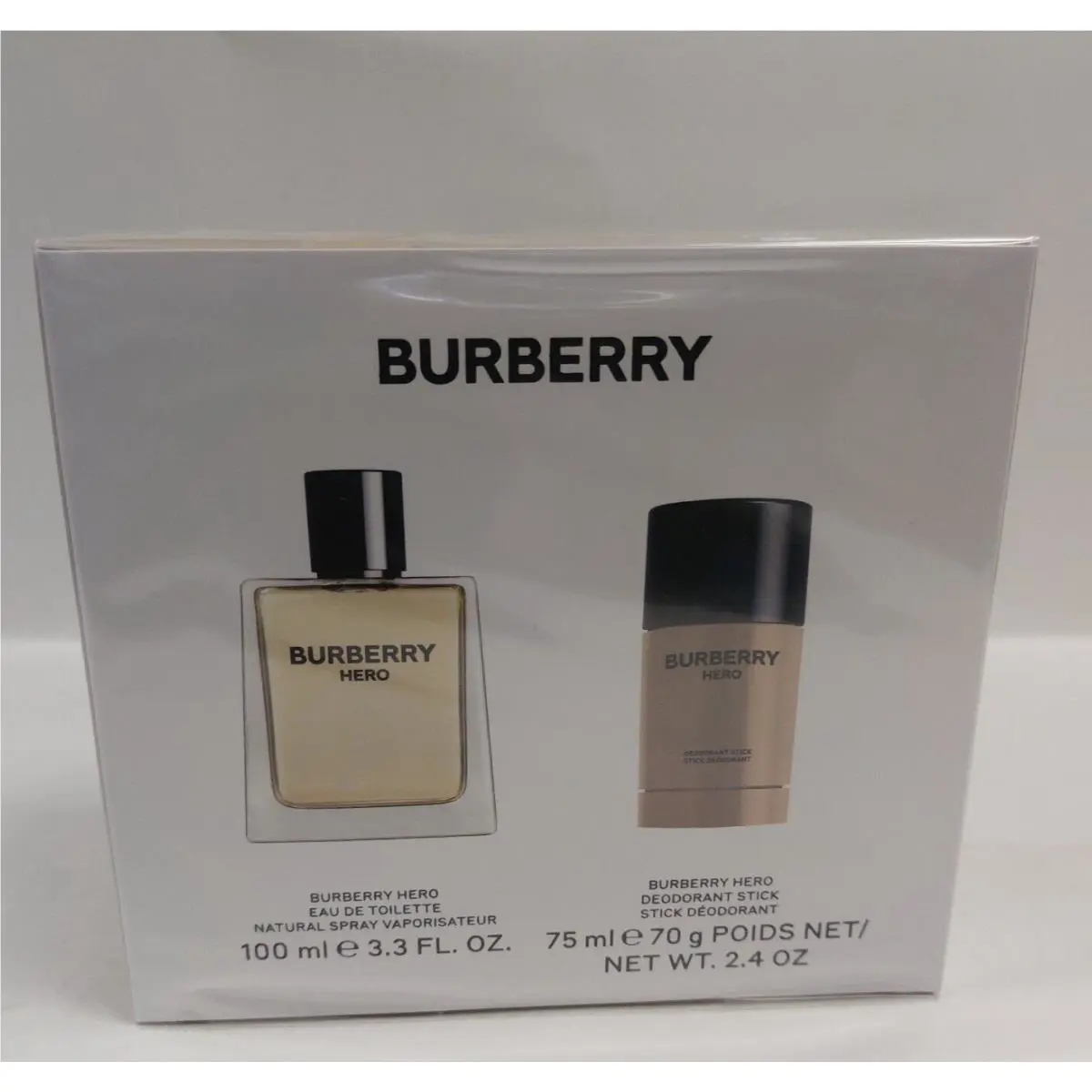 Burberry Hero by Burberry 3.4 oz Edt Spray For Men Travel Set