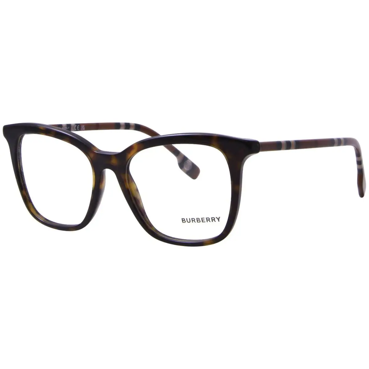 Burberry BE2390 4017 Eyeglasses Women`s Dark Havana Full Rim Square Shape 50-mm