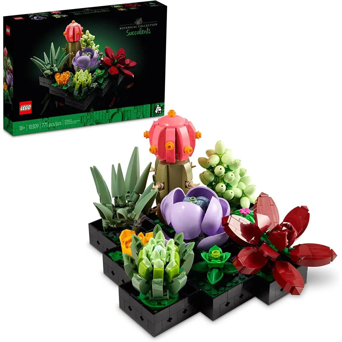 Lego Icons Succulents 10309 Building Set For Adults 771 Pieces