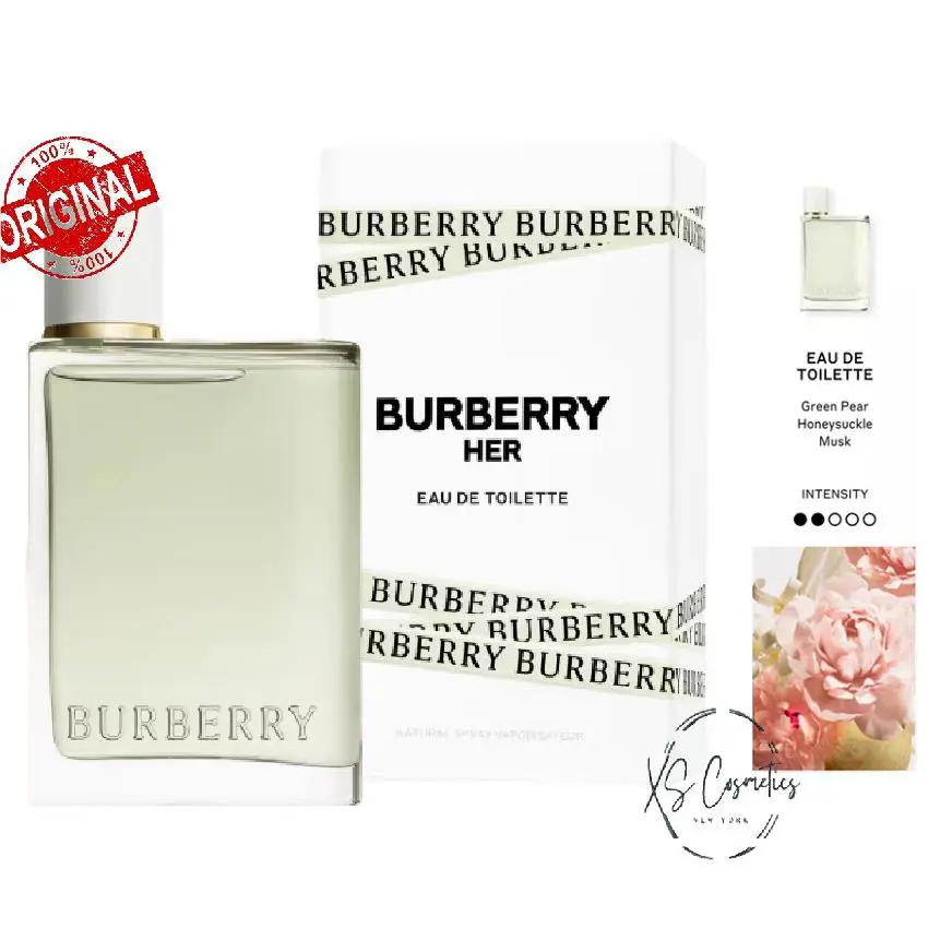 Burberry Her Eau de Toilette Spray 3.3 oz 100 ml Box