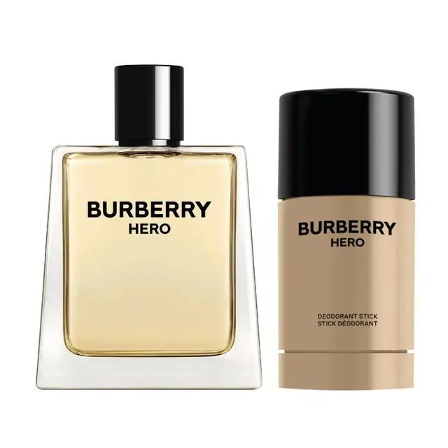 Burberry Hero 2 Pcs Set For Men 3.3 Eau DE Toilette Spray + 2.4 Deodorant Stick