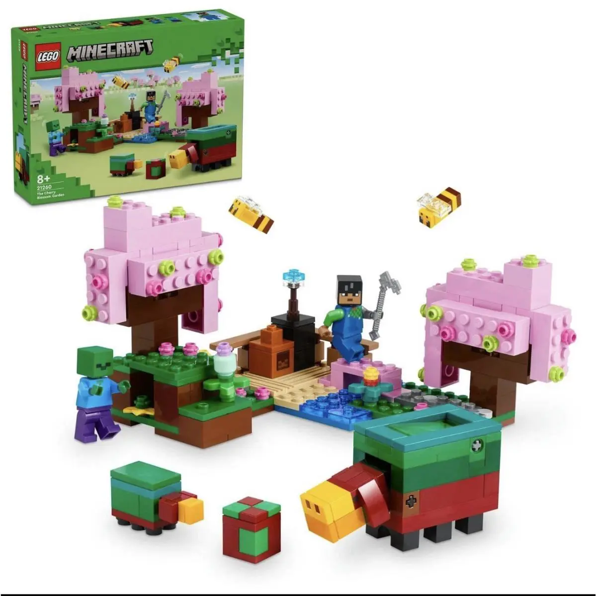 Lego Minecraft The Cherry Blossom Garden 21260 Building Toy Set New/sealed