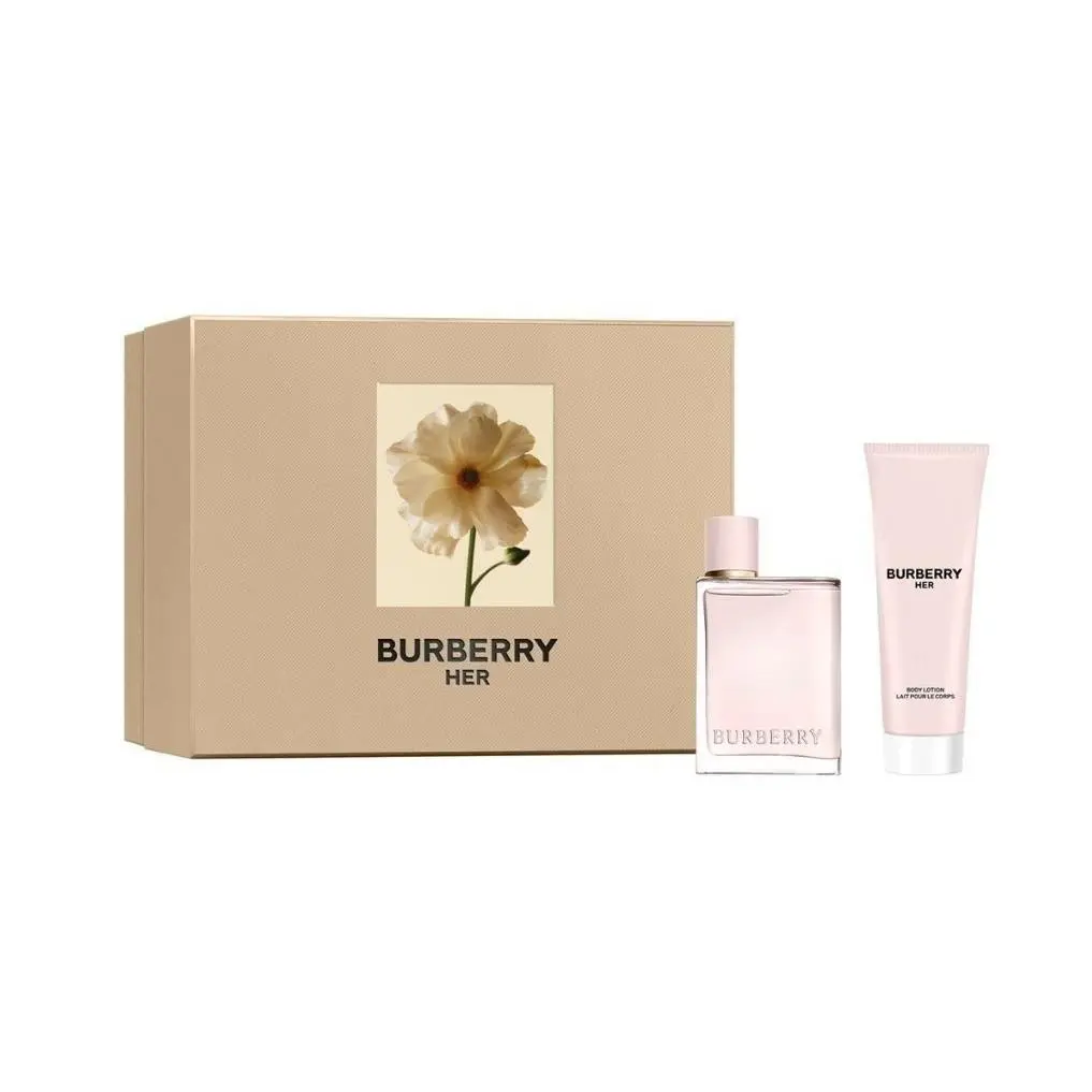 Burberry Her 1.6 oz Edp Spray Womens Perfume+ 2.5 Body Lotion Set