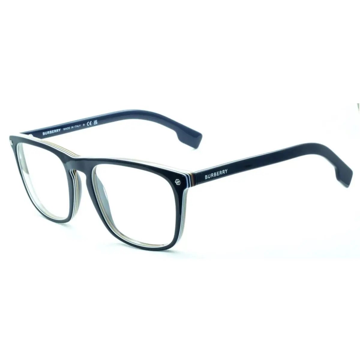 Burberry Eyeglasses B 2340 3799 56-20 145 Large Blue Frames W/plaid Design