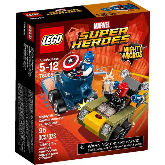 Lego Marvel Mighty Micros Captain America Vs. Red Skull Box Set 76065