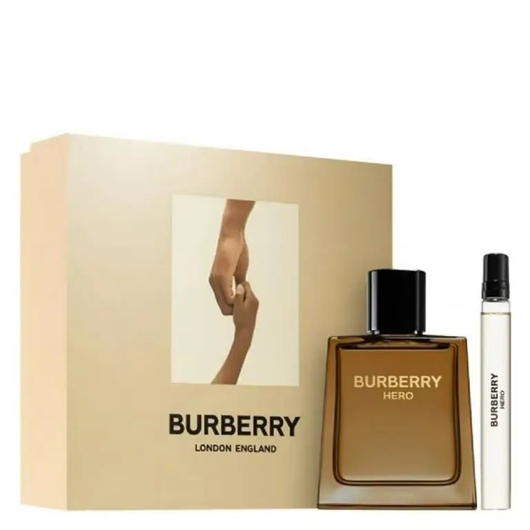 Burberry Hero Men`s 2pc Set 3.4oz Edp Spray + .33oz Edp Travel Spray