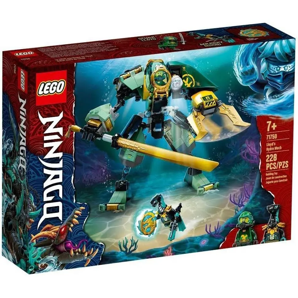 Retired Lego Ninjago 71750 Lloyd`s Hydro Mech 228 Pieces Building Set