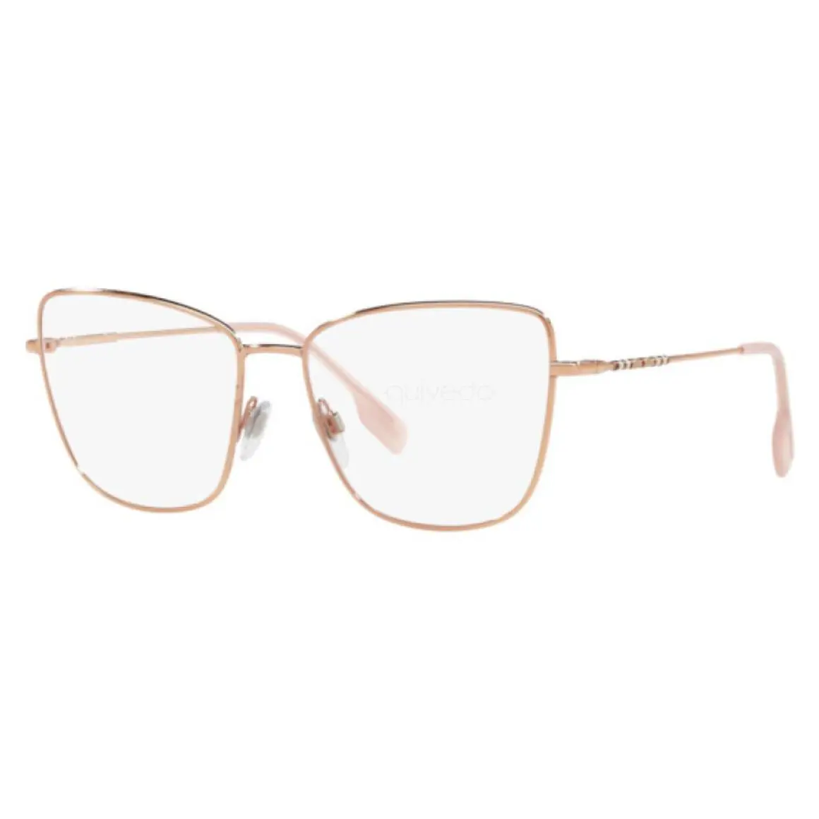 Burberry Eyeglasses B 1367 1337 53-16 140 Rose Gold Frames Pink Temple Tips