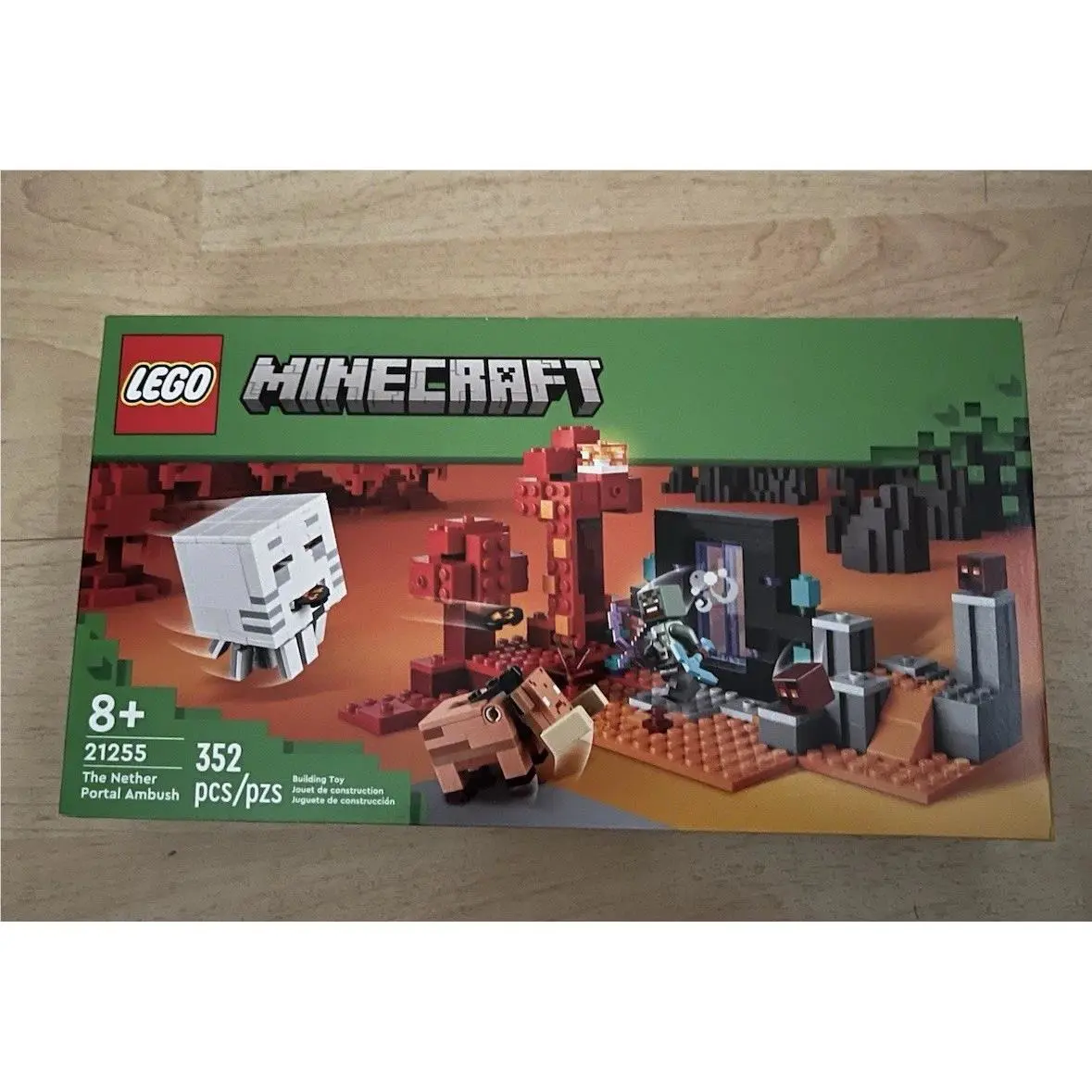 Lego The Nether Portal Ambush Adventure Set Building Toy For Kids Lego Minecraft