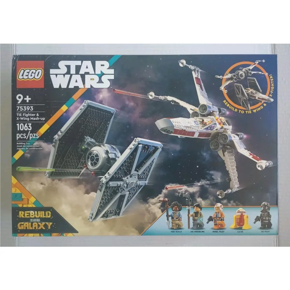 Lego Star Wars 75393 Tie Fighter X-wing Mash-up Retired Set