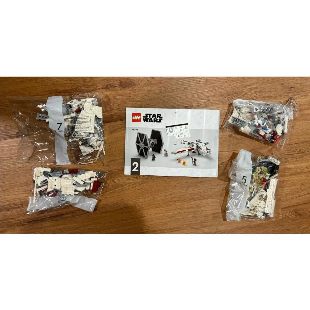 Lego Star Wars: Tie Fighter X-wing Mash-up 75393 X Wing Build Only No Figs
