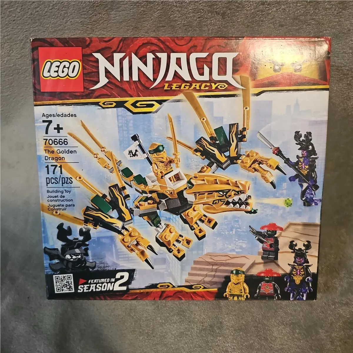 Lego Ninjago Legacy 70666 The Golden Dragon Retired Dragon Set