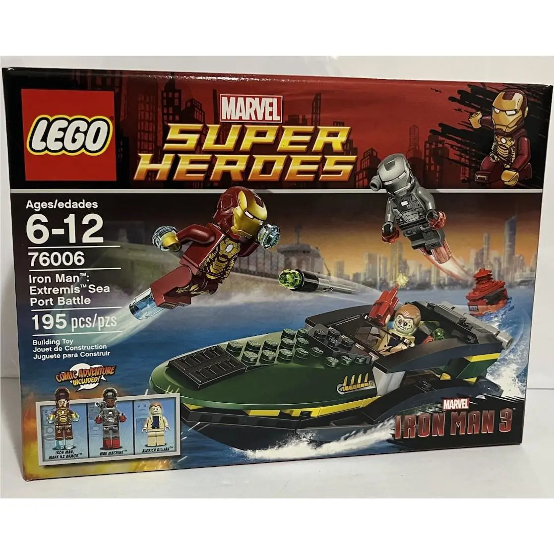 Lego 76006 Iron Man Extremis Sea Port Battle Marvel Super Heroes