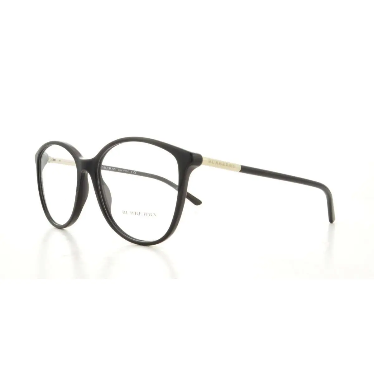 Burberry Women Oval Eyeglasses BE2128 3001 Black Frame Demo Customisable Lens