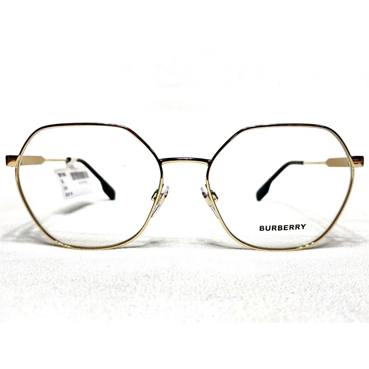 Burberry B1350 1109 Womens Pale Gold Square Eyeglasses Frames 56/17 140