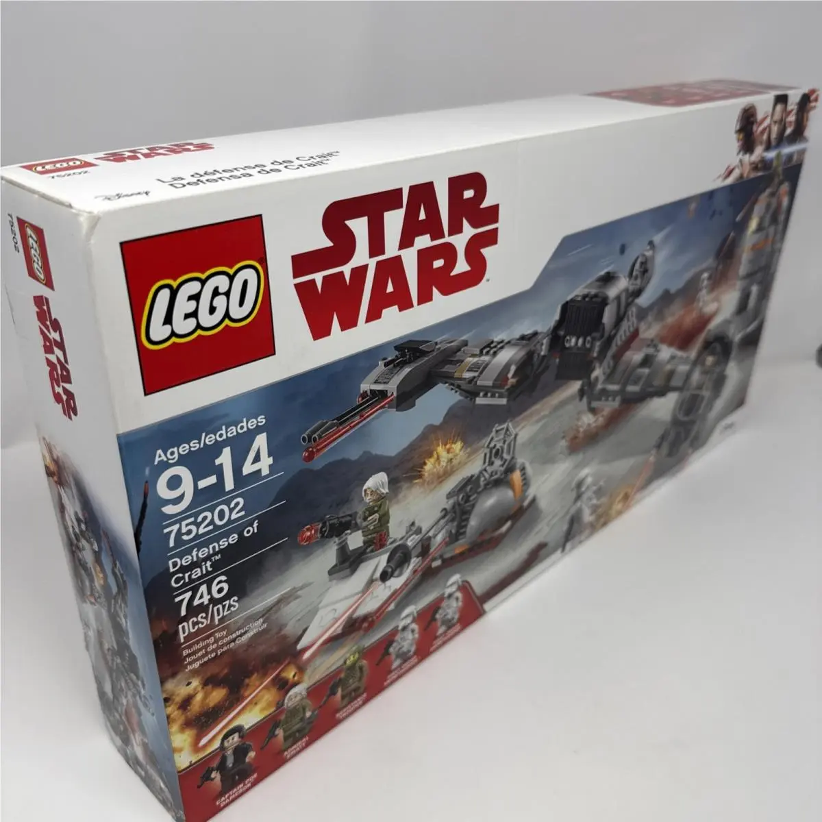Lego Star Wars: Defense of Crait 75202 Poe Dameron Clean Box