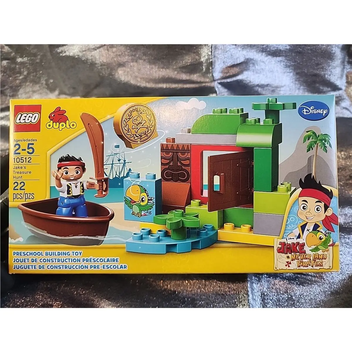 10512 Lego Duplo: Jake`s Treasure Hunt Retired Disney Pirate