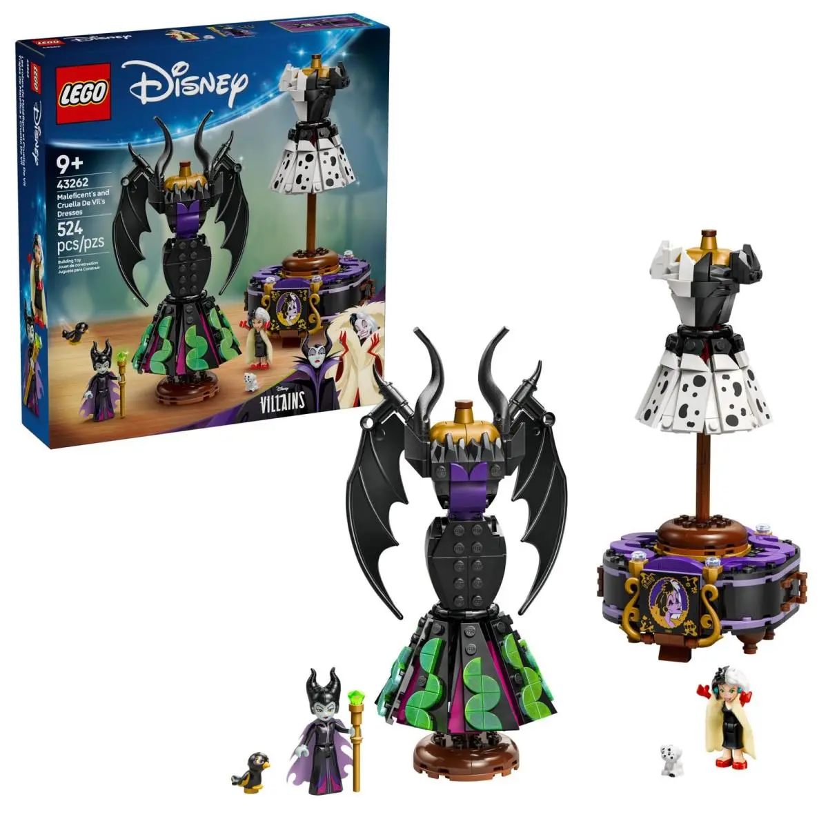 Lego 6526241 Disney Villains Maleficents and Cruella De Vils Dresses Kids Toy