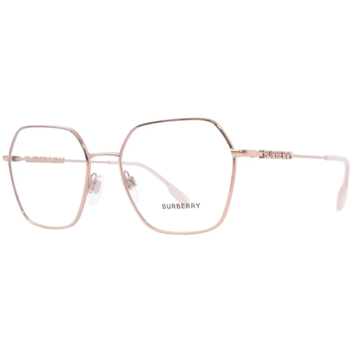 Burberry BE1381 1337 Eyeglasses Women`s Rose Gold Full Rim Square Shape 54mm