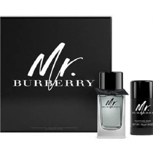 Gift Set Mr Burberry 2pc 3.3 Oz. Edt + 2.5 Oz. Deo For Men Box