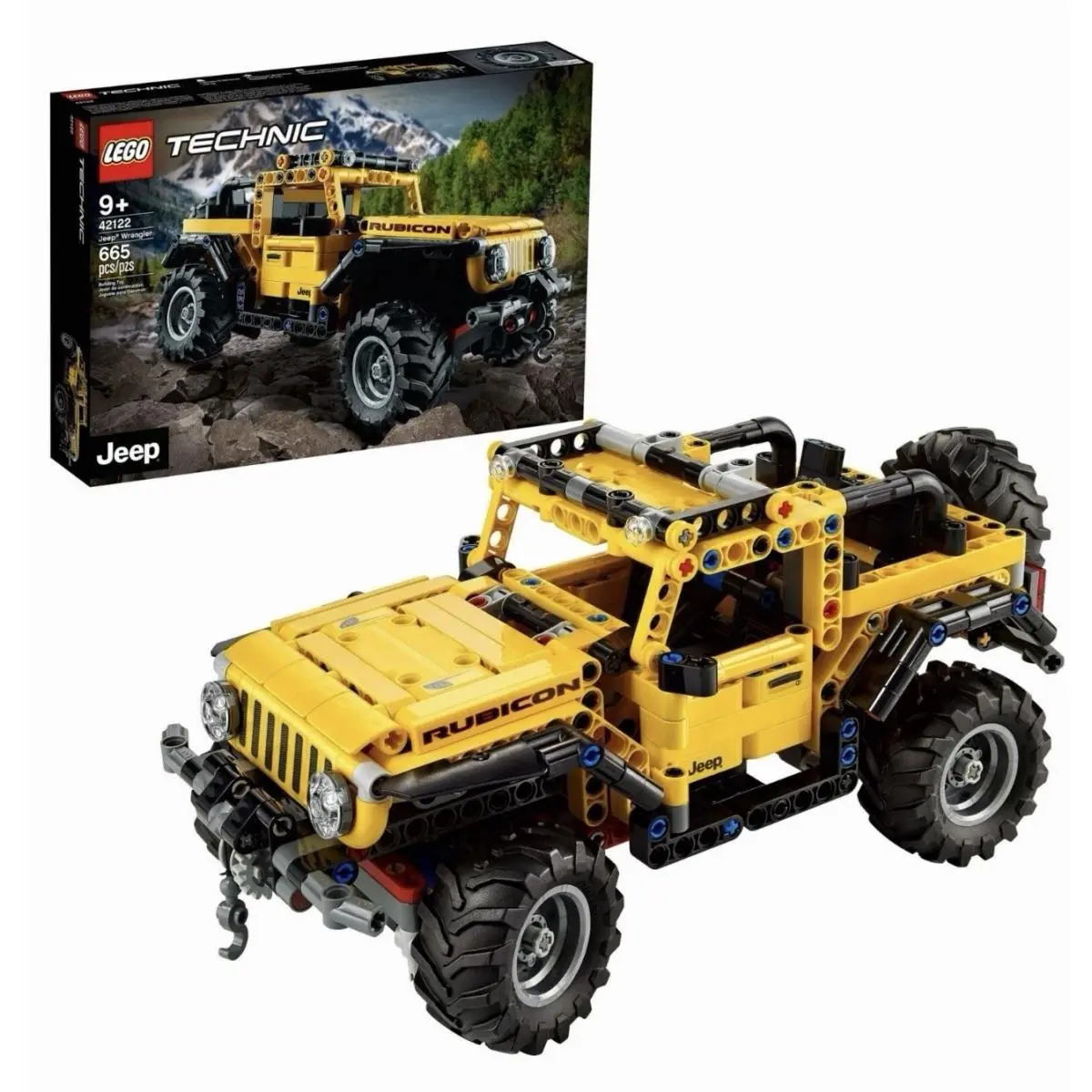 Lego Building Kit Technic Jeep Wrangler 4x4 Toy Car Model Off Roader Car Suv Set