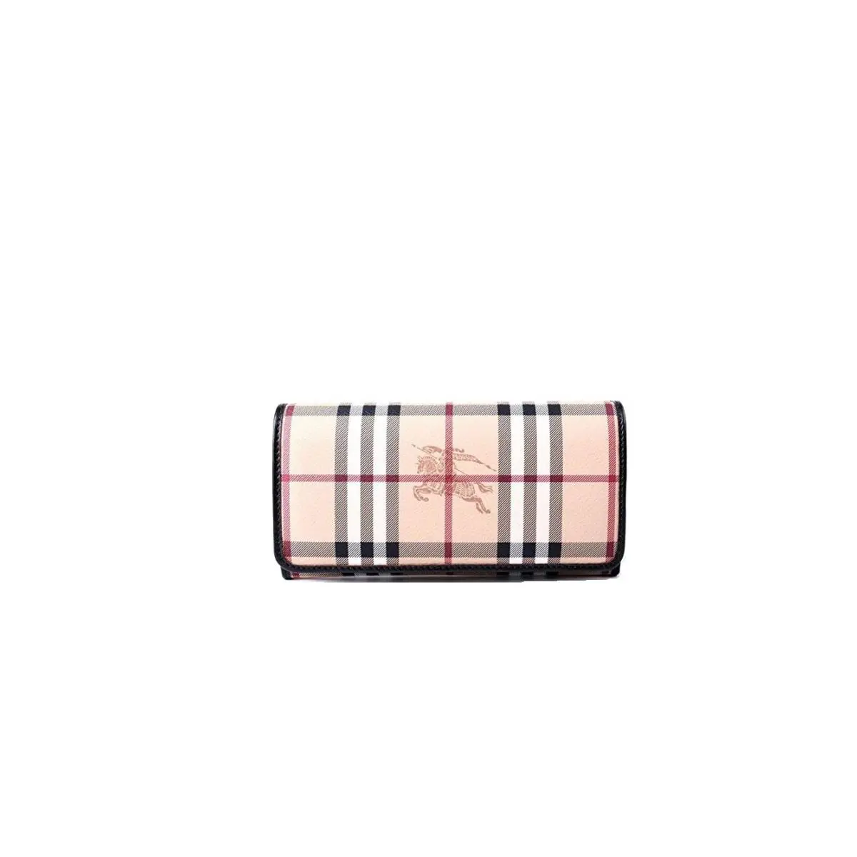 Women`s Haymarket Colours Penrose Continental Wallet Chocolate by Burberry