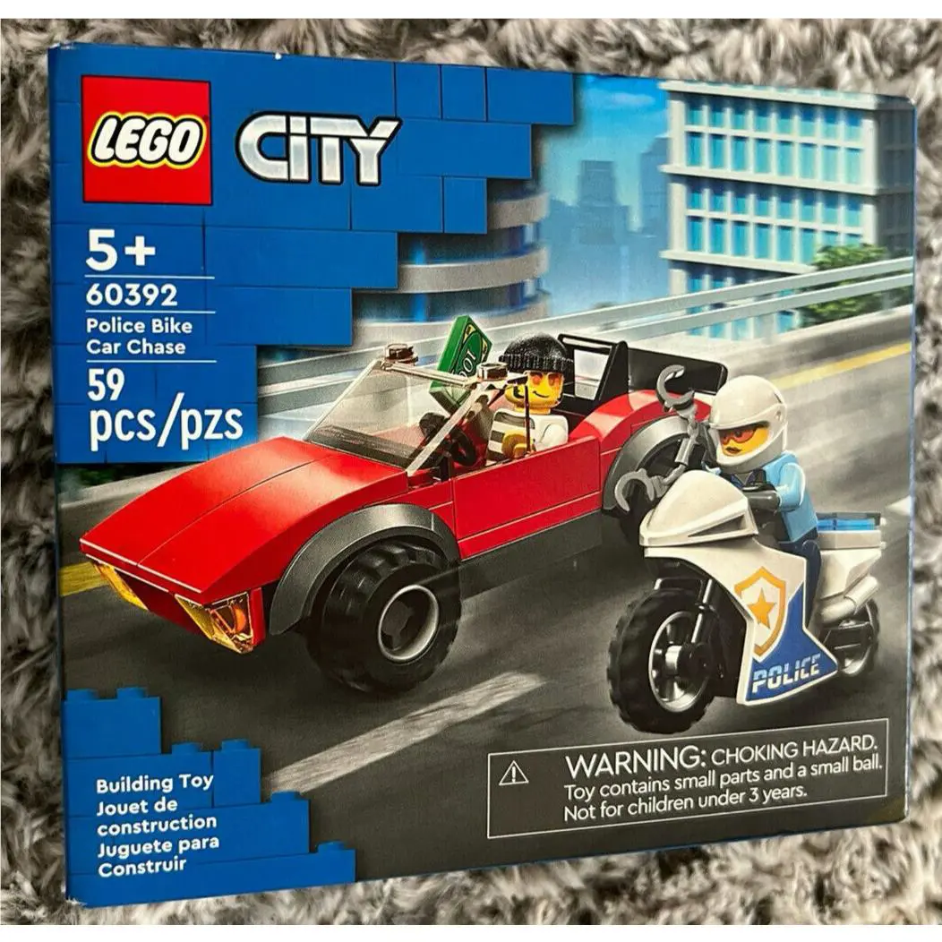 Lego City: Police Bike Car Chase 60392 Building Set