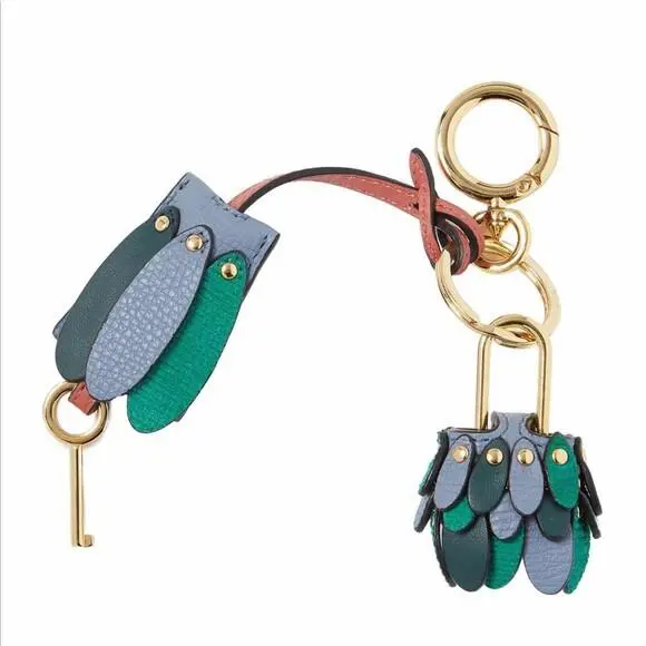 Burberry Beasts Leather Key Charm and Padlock Bag Charm 40546811 CC-ha-94