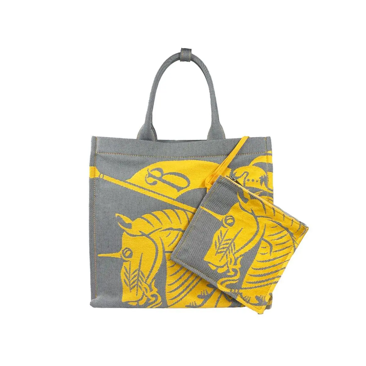 Burberry Ekd Canvas Tote Bag with Coin Pouch