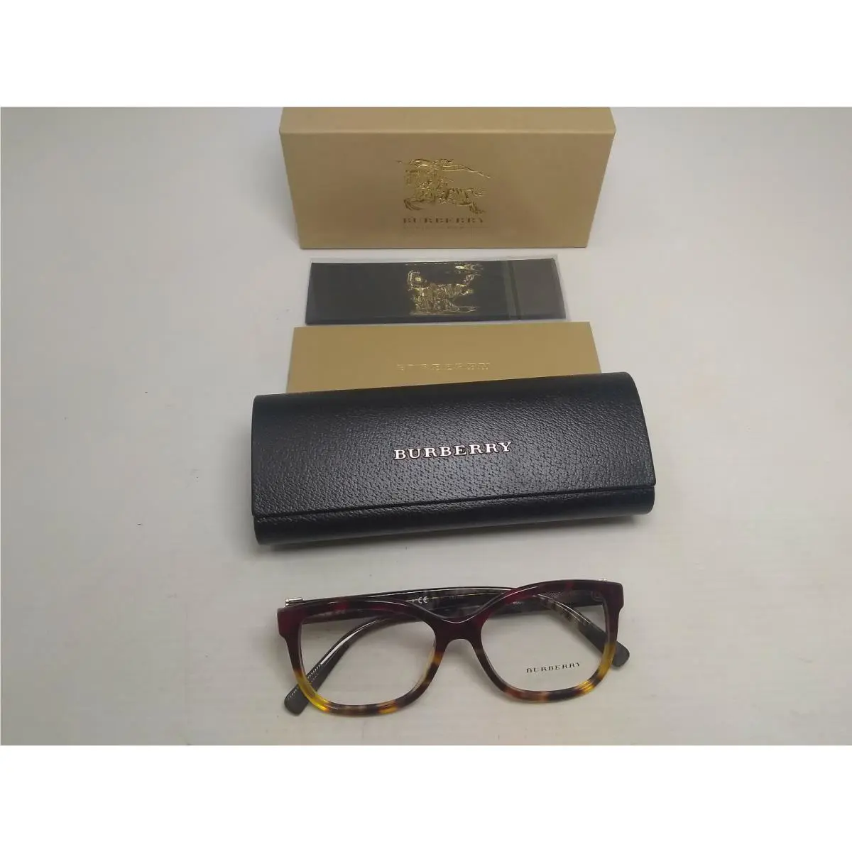 Burberry 2252 3635 Red Havana 52-16-140 Italy Made W/case 4926