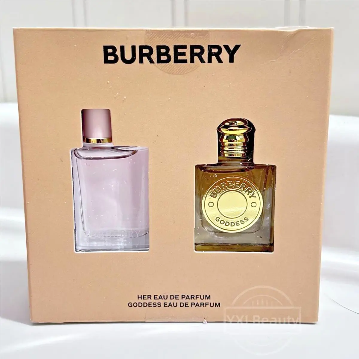 2PC Burberry Her Goddess Edp Perfume Mini Travel Splash Set 2x 5ml/0.16 oz