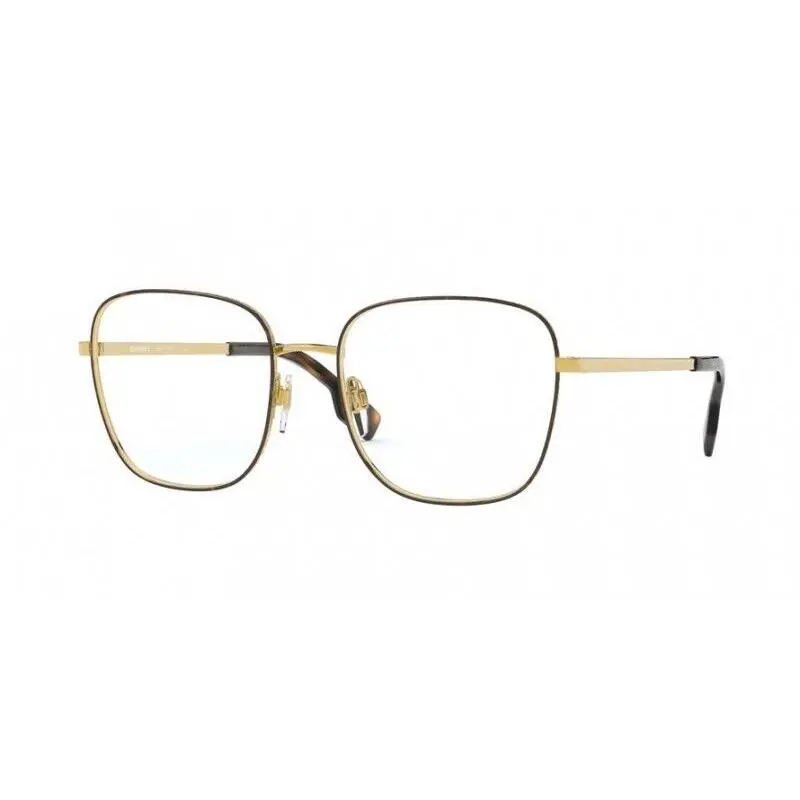 Burberry Eyeglasses BE1347 1308 52mm Gold/dark Havana / Demo Lens