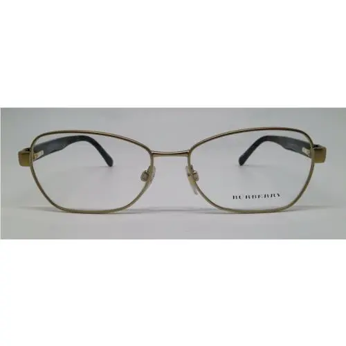 Burberry B 1269 Matte Gold 1198 Metal Eyeglasses Frame 54-16-135 Italy RX