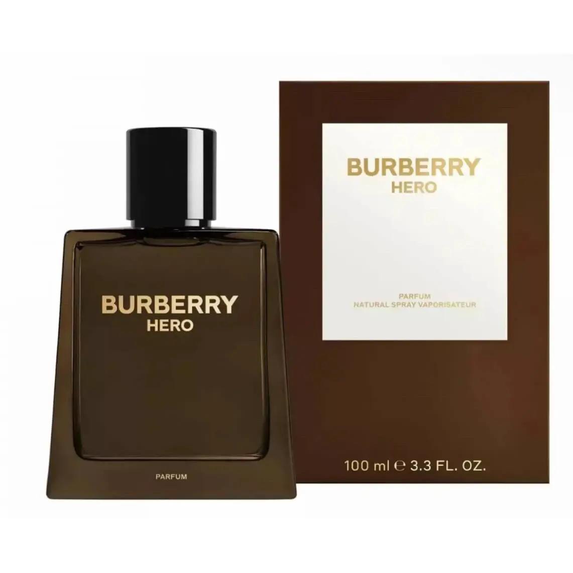 Burberry Men`s Hero Parfum 3.3 Oz. Refillable Box